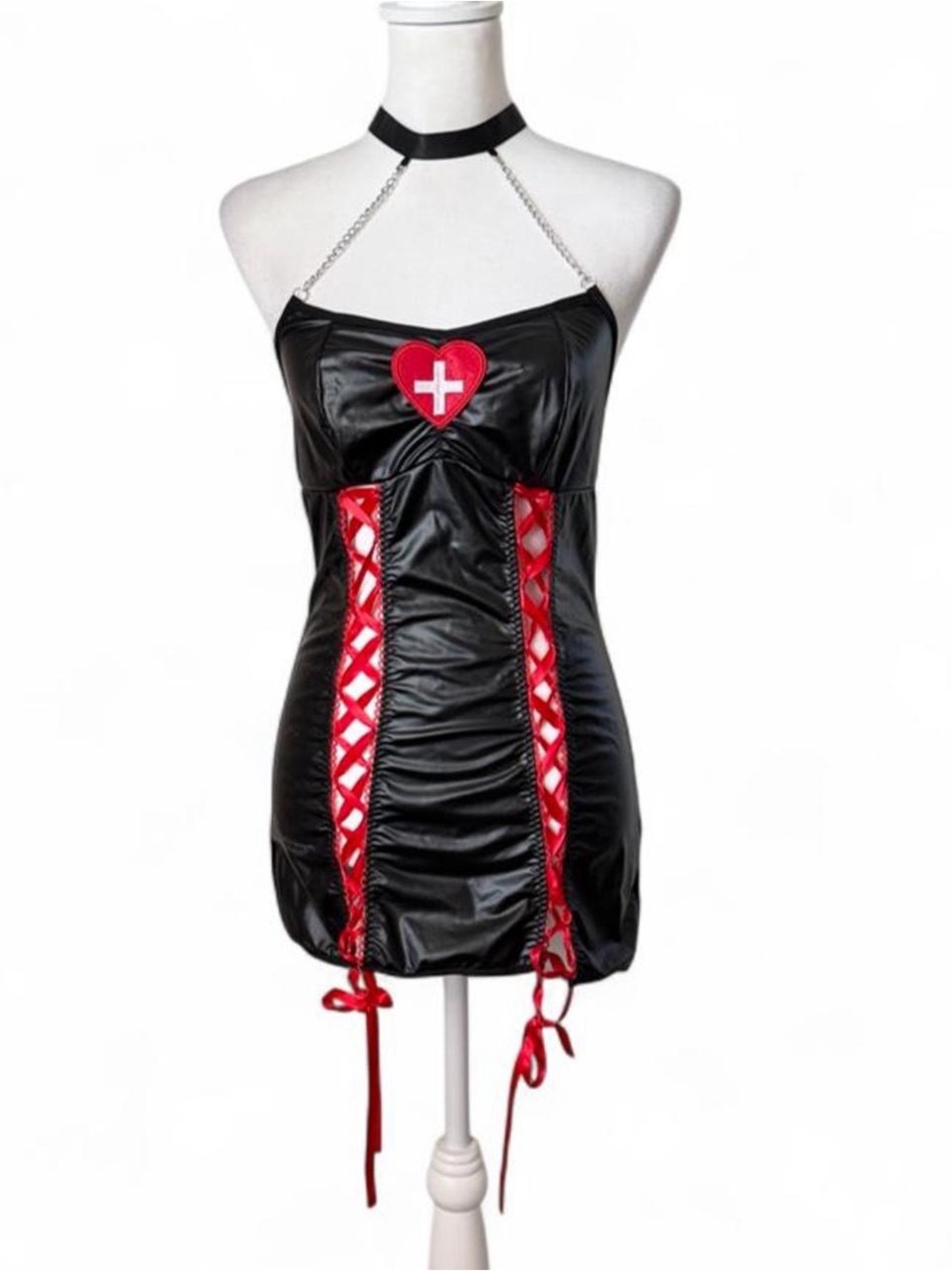 Sexy Goth Nurse Costume Lingerie